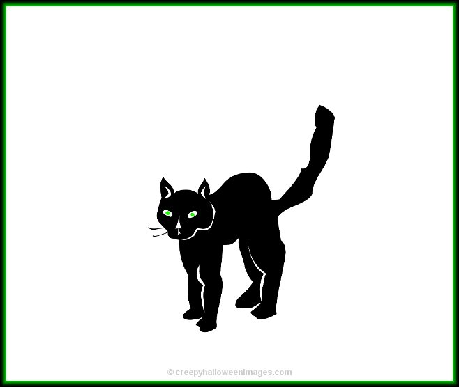Pix For > Scared Black Cat Clipart