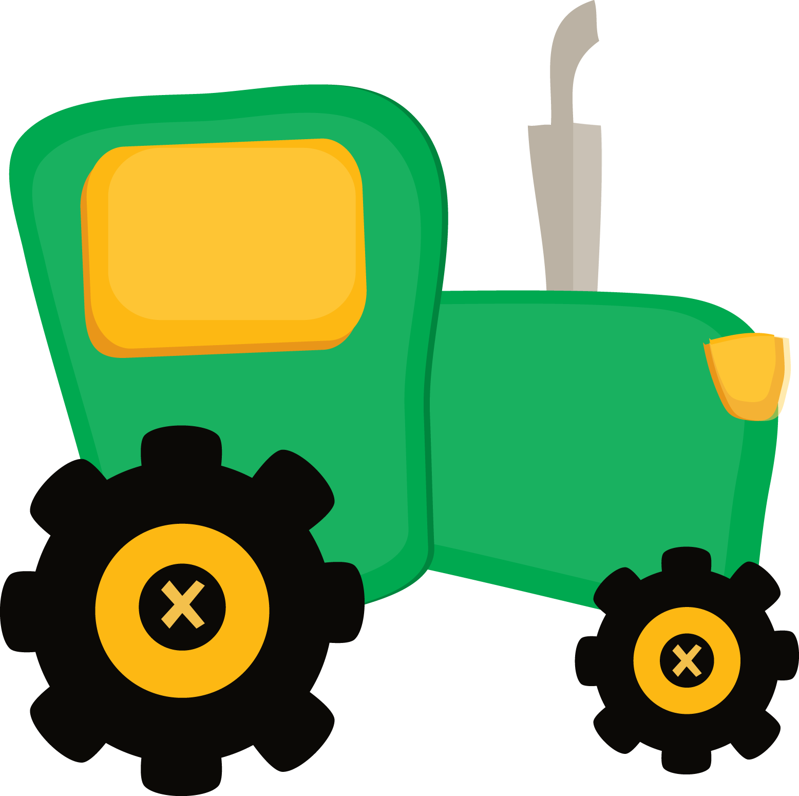 Images For > Green Tractor Clipart