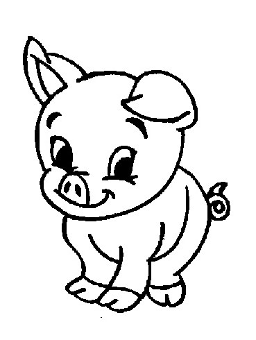 colorwithfun.com - Baby Farm Animal Coloring Pages
