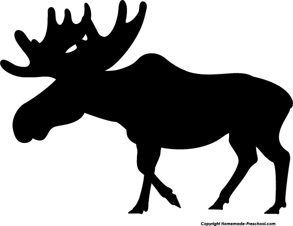 Gallery For > Moose Clipart Black And White