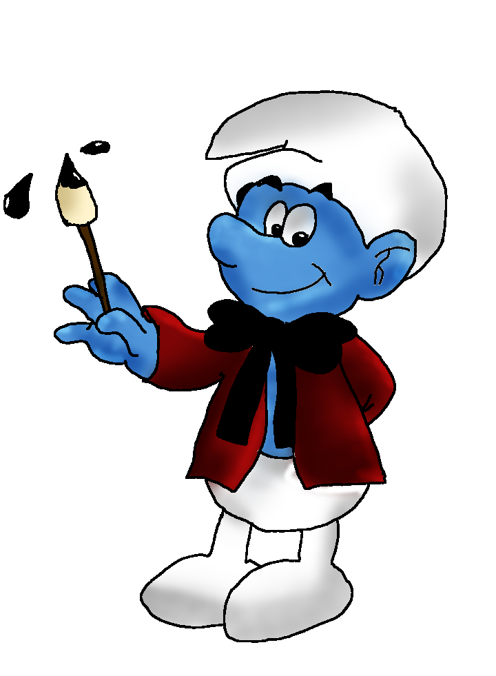 Painter Smurf by Kalila-chan on deviantART