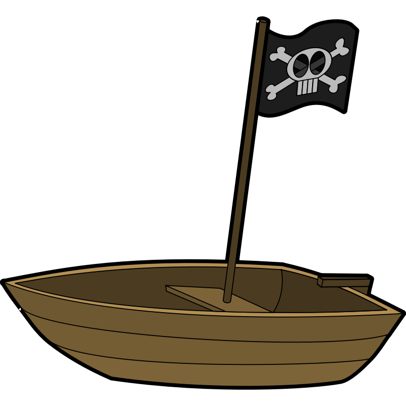 Clipart - Pirates boat