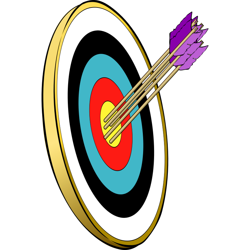 Clipart - arrows and target