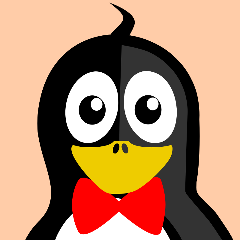Clipart - bowtie penguin