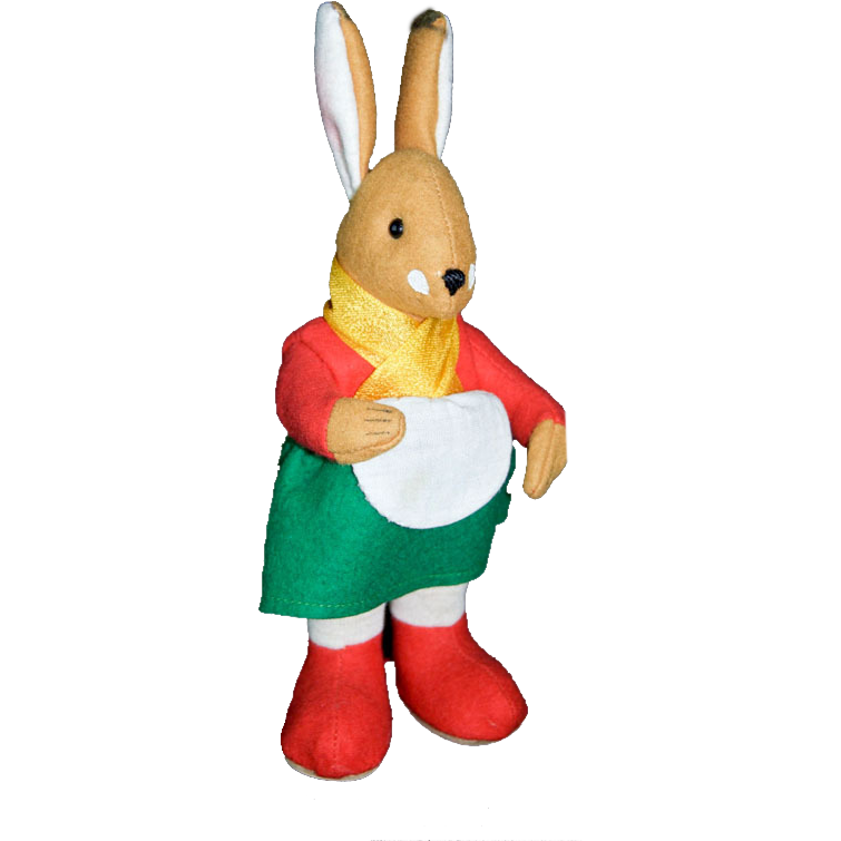 1950s German Kersa Dress Felt Bunny Rabbit MINT from funcity on ...