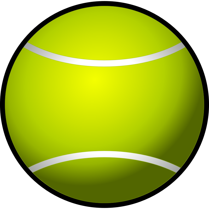 Clipart - tennis ball simple