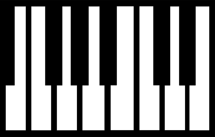 clipart piano keyboard keys - photo #33