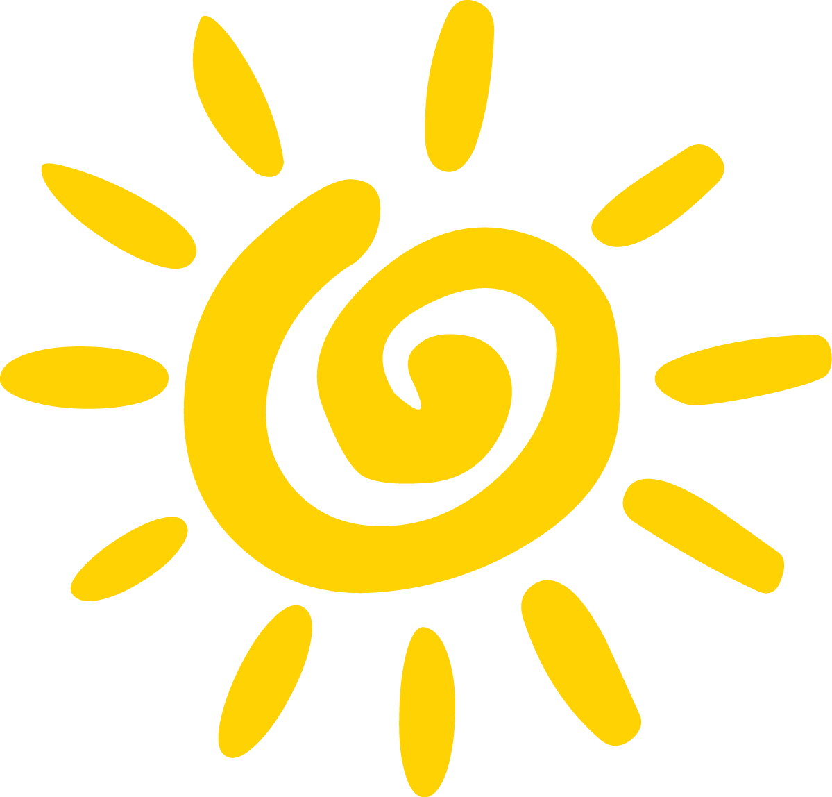 Sun Clipart image - vector clip art online, royalty free & public ...