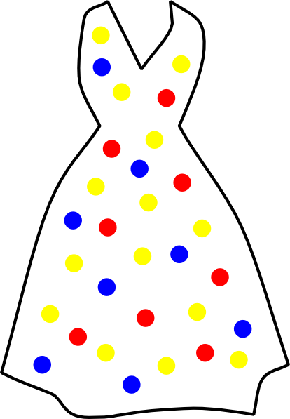 Pix For > Polka Dot Dress Clipart