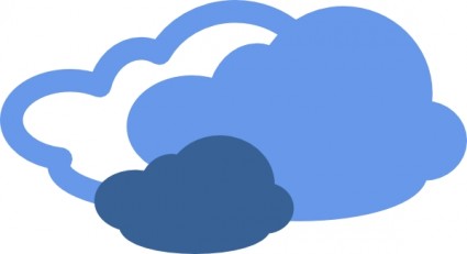 Heavy Clouds Weather Symbol clip art Vector clip art - Free vector ...
