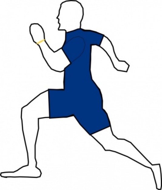 Man Jogging Exercise clip art Vector | Free Download