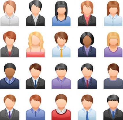 Free Vector Business People Icons Vector icon - Free vector for ...