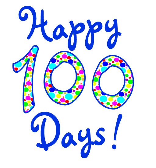 100 days clip art