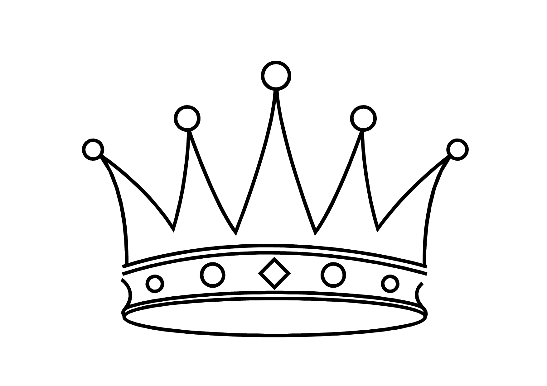 clipart crown outline - photo #19