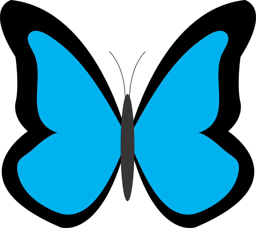 Blue Butterfly Clip Art - ClipArt Best