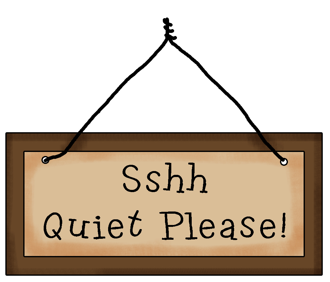 Images For > Be Quiet Signs Clip Art