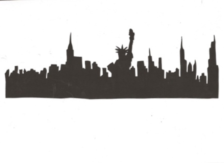New York Skyline Silhouette Free