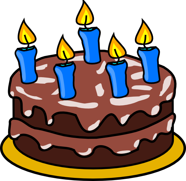 Birthday Cake 2 clip art - vector clip art online, royalty free ...