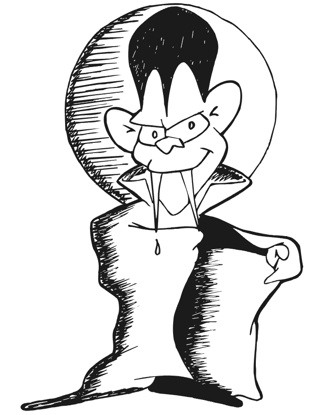 halloween coloring pages: Vampire Coloring Pages
