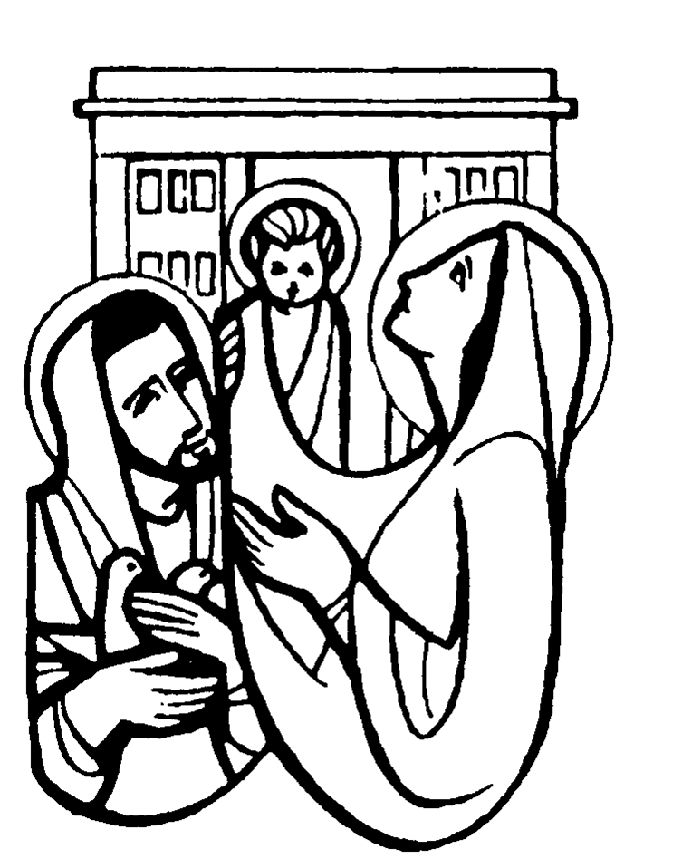 The Presentation of Jesus at the Temple Coloring Pages