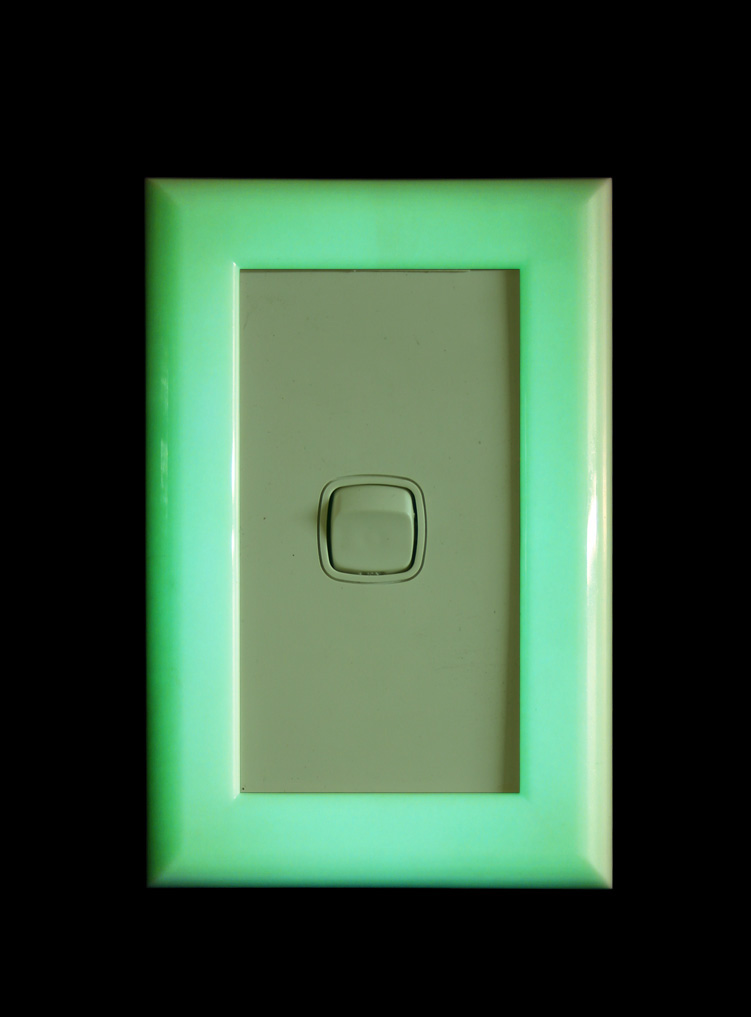 Green glow Light switch covers SPECIAL for 4- 130mm x 85mm - Glow ...