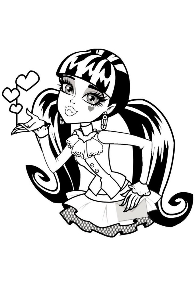 Dracula From Monster High Coloring Pages Download Free Printable ...