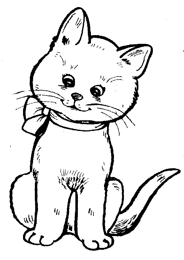 Line Art Cat - Cliparts.co