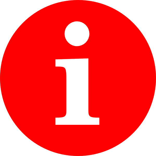 Letter I In A Red Circle clip art Free Vector / 4Vector