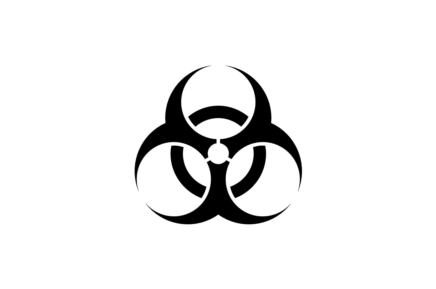 Black Biohazard Symbol - ClipArt Best