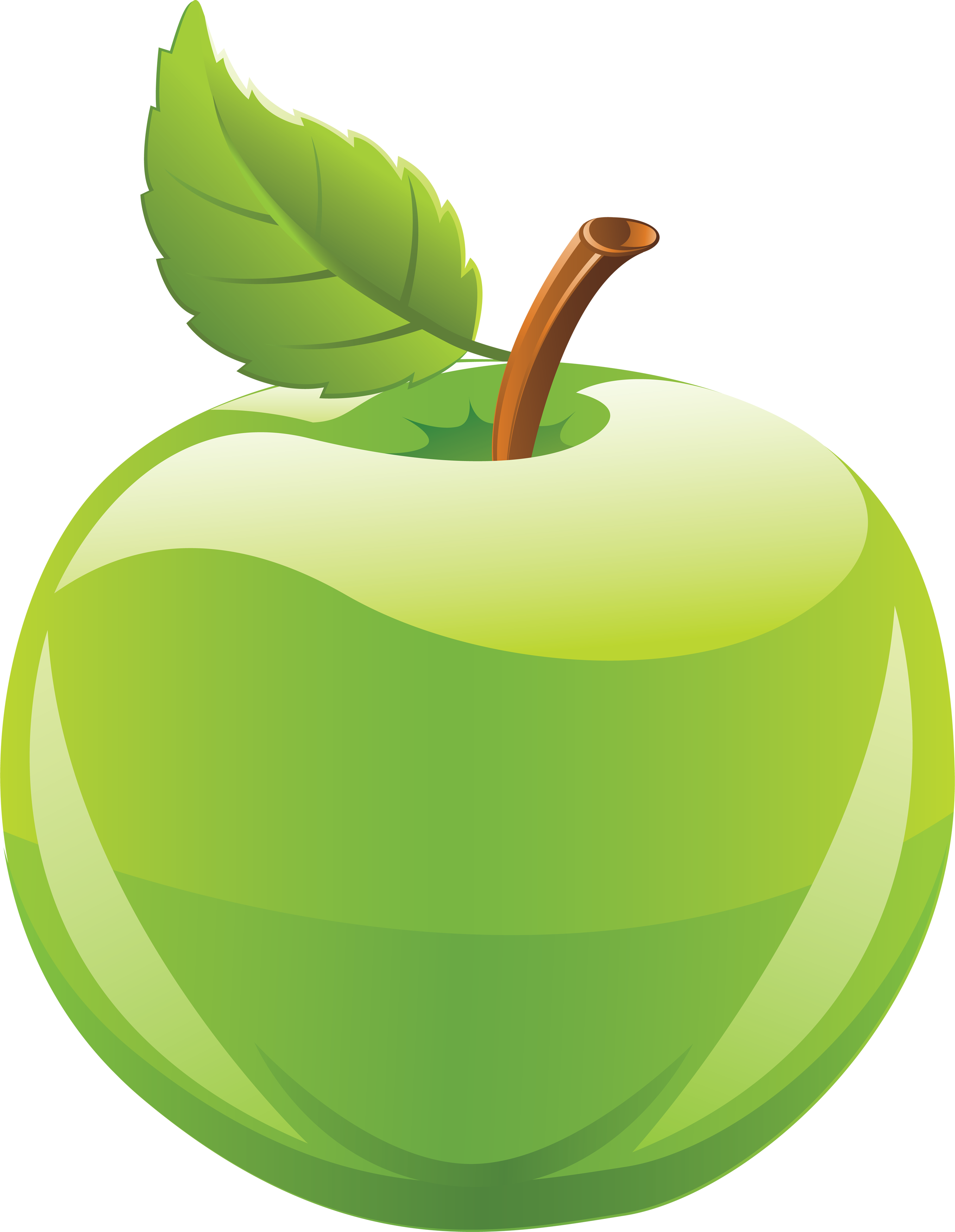 Download PNG image: Green apple PNG image