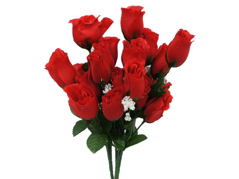 Silk Rose Buds - Red - 84/pk | eFavorMart