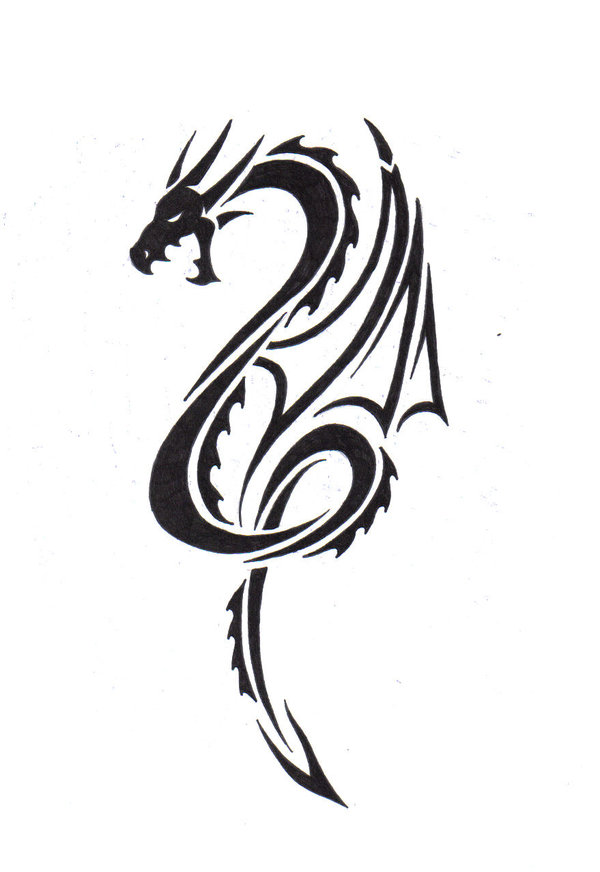 Tribal dragon 2 by drakulo on deviantART