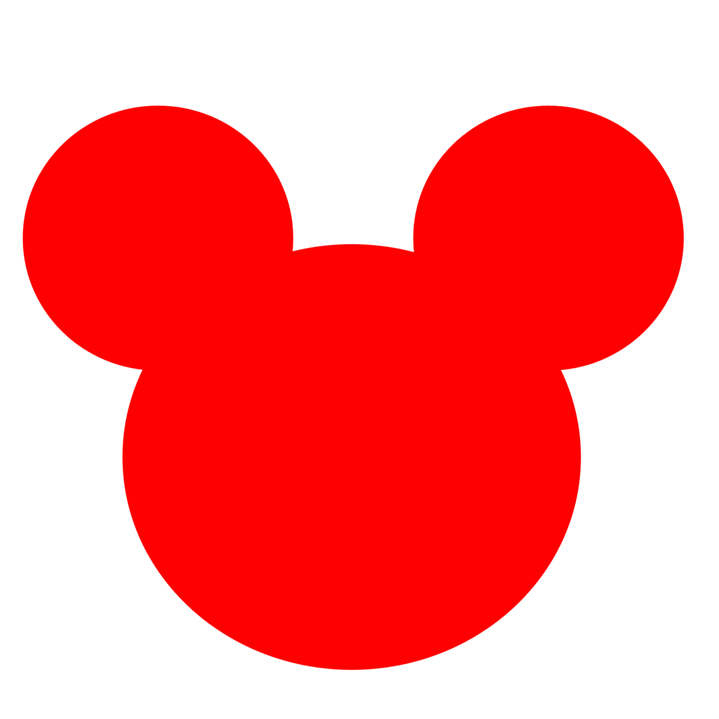 Mickey Mouse Head Outline