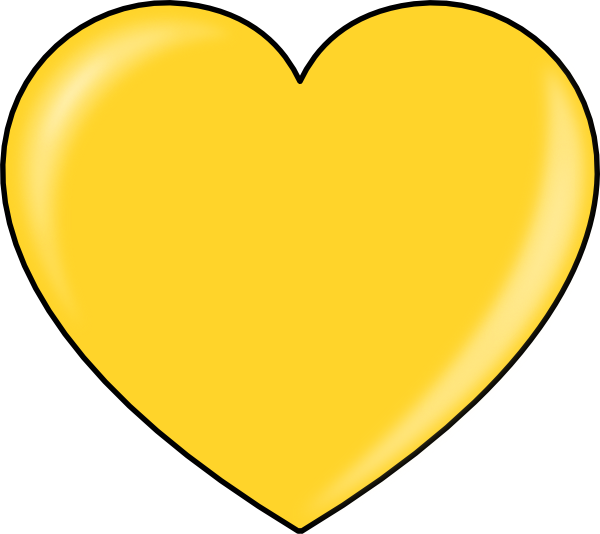gold heart clipart | My image Sense