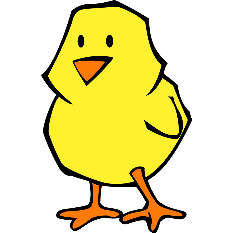 Clipart - Chick flat colors