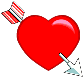 Free Valentine Arrows Clipart, 1 page of Public Domain Clip Art