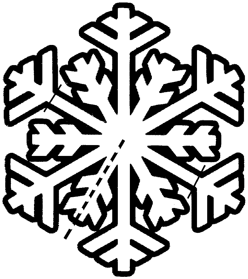 Pix For > Easy Snowflake Line Art