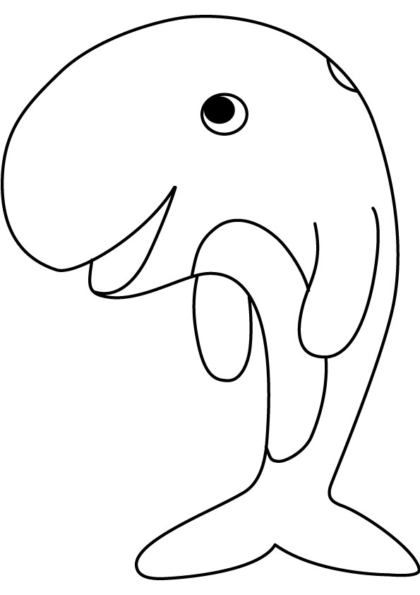 Whale coloring pages kids
