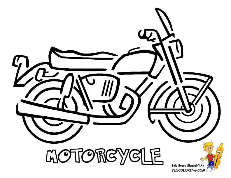 Swashbuckler Motorcycle Coloring Sheet | Free | Motorcycle ...