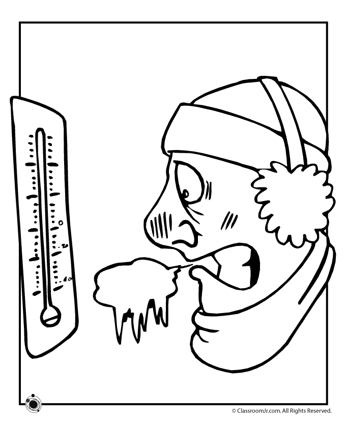 Weather Symbols Coloring Pages