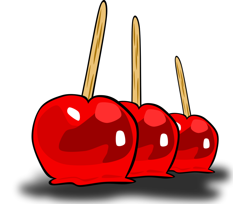 Candied Apples small clipart 300pixel size, free design