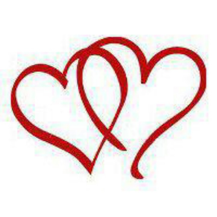 Red double hearts | Decor ideas | Pinterest