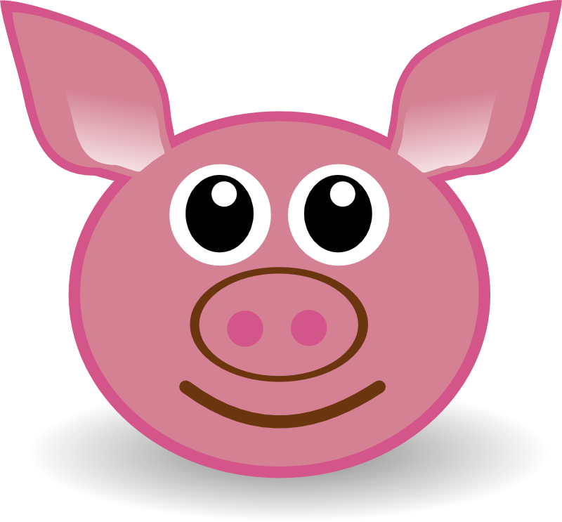 Clipart - funny piggy face