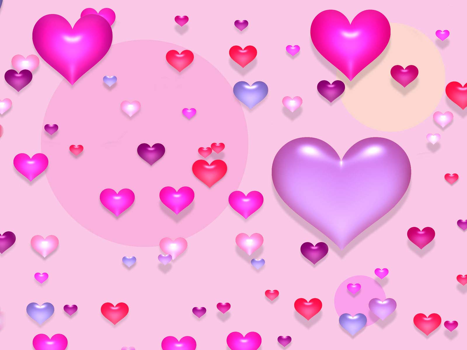 Download Cute Pink Hearts Background Love Wallpaper HD #24178393 ...