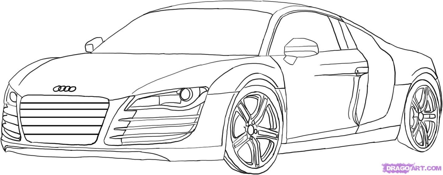 How to Draw an Audi, Step by Step, Cars, Draw Cars Online ...