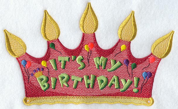 Machine Embroidery Designs at Embroidery Library! - Birthday Hat