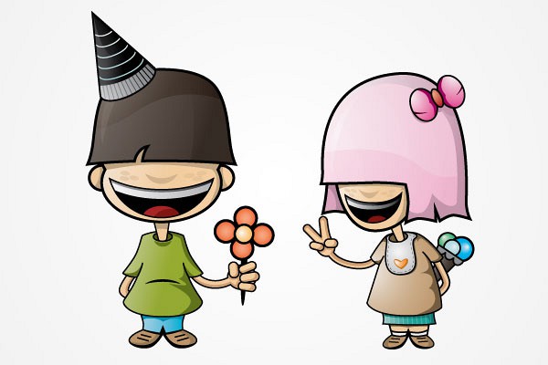Cute Cartoon Characters Vector | TopVectors.com