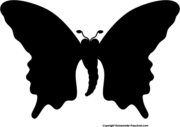 butterfly silhouette clip art free - photo #21
