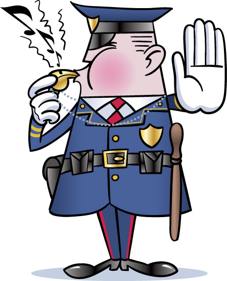 Cop Blowing Whistle (clipart) | Clipart Panda - Free Clipart Images