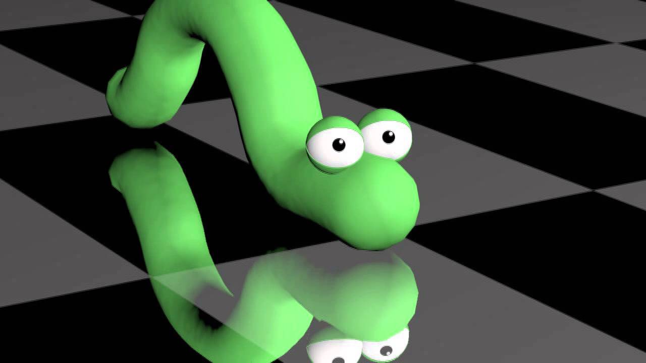 3D Worm animation - YouTube